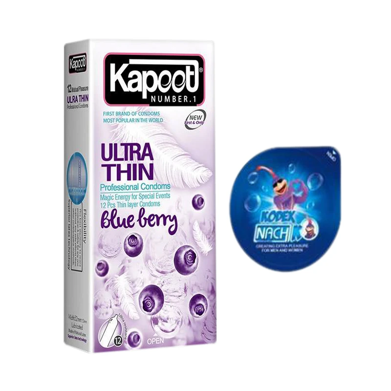 کاندوم کاپوت مدل Ultra Thin بسته 12 عددی به همراه کاندوم ناچ کدکس مدل بلیسر