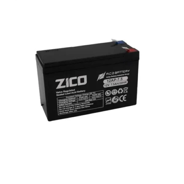 عکس شماره 2 : باتری ups 12 ولت 7.5 آمپرساعت مدل 12v-7.5a