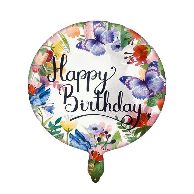 بادکنک فویلی گرد طرح هپی برث دی کد NH_1