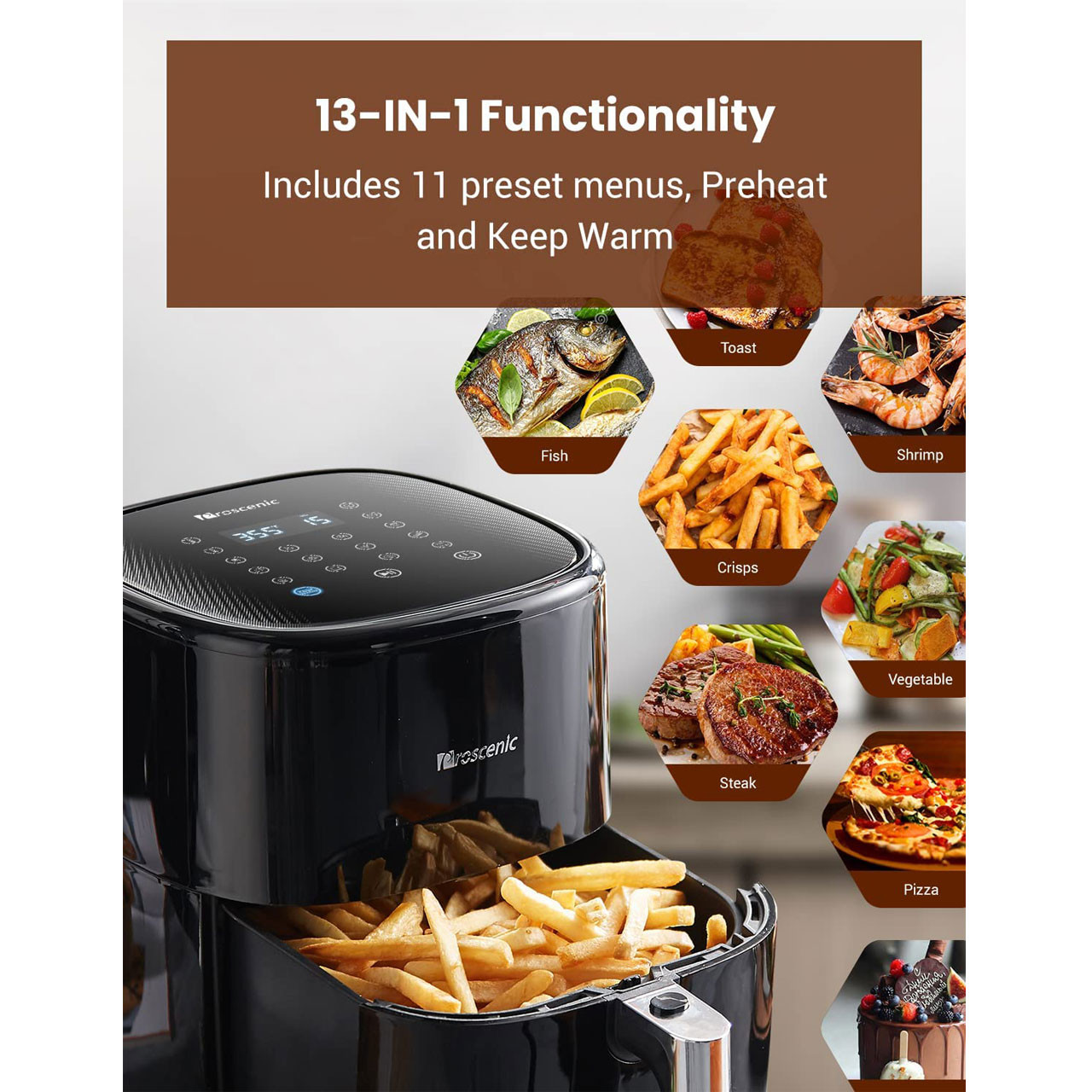 سرخ کن بدون روغن پروسنیک مدل T22