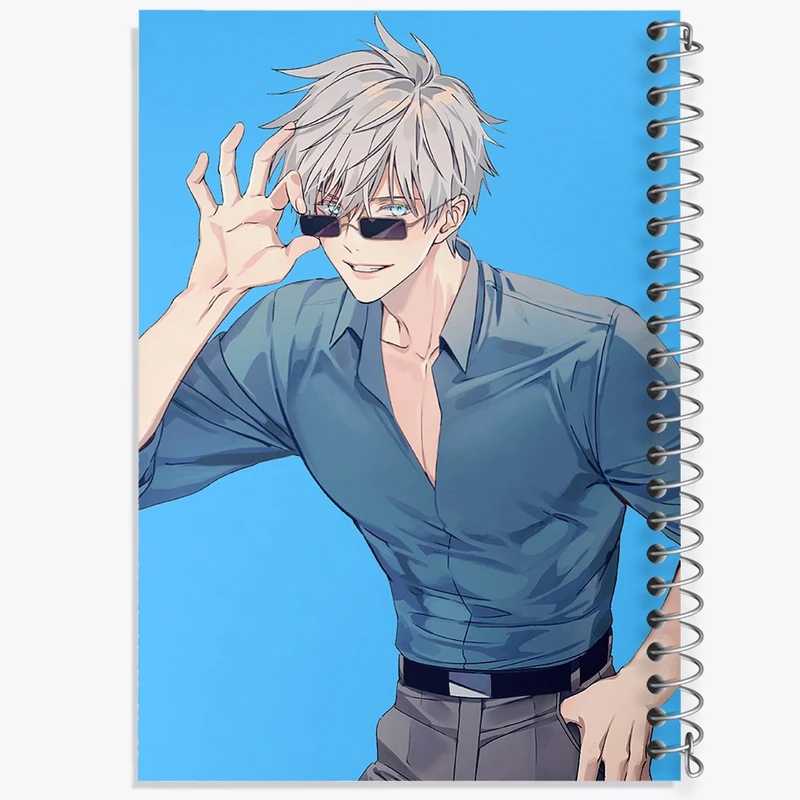 دفتر مشق 100 برگ خندالو طرح گوجو ساتورو انیمه جوجوتسو کایزن کد F1571