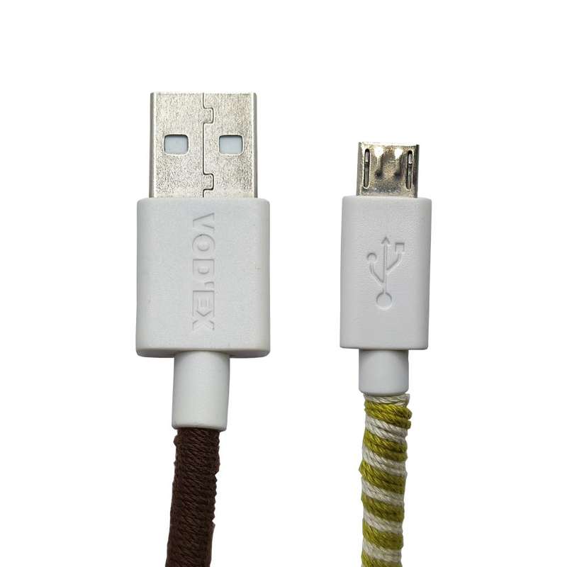 کابل تبدیل USB به MicroUSB  طرح بافتنی طول 1 متر