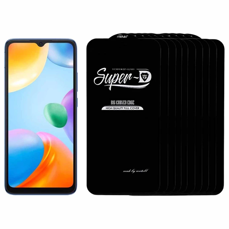       محافظ صفحه نمایش میتوبل مدل سوپر دی مناسب برای گوشی موبایل شیائومی REDMI 10C بسته 10 عددی