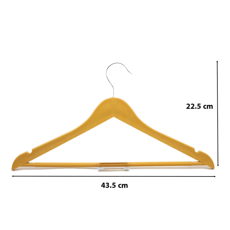 چوب لباسی مدل افرا طرح چوب بسته 24 عددی