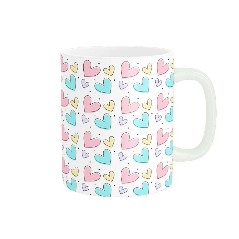 ماگ پاد آفرین طرح قلب کد 5664