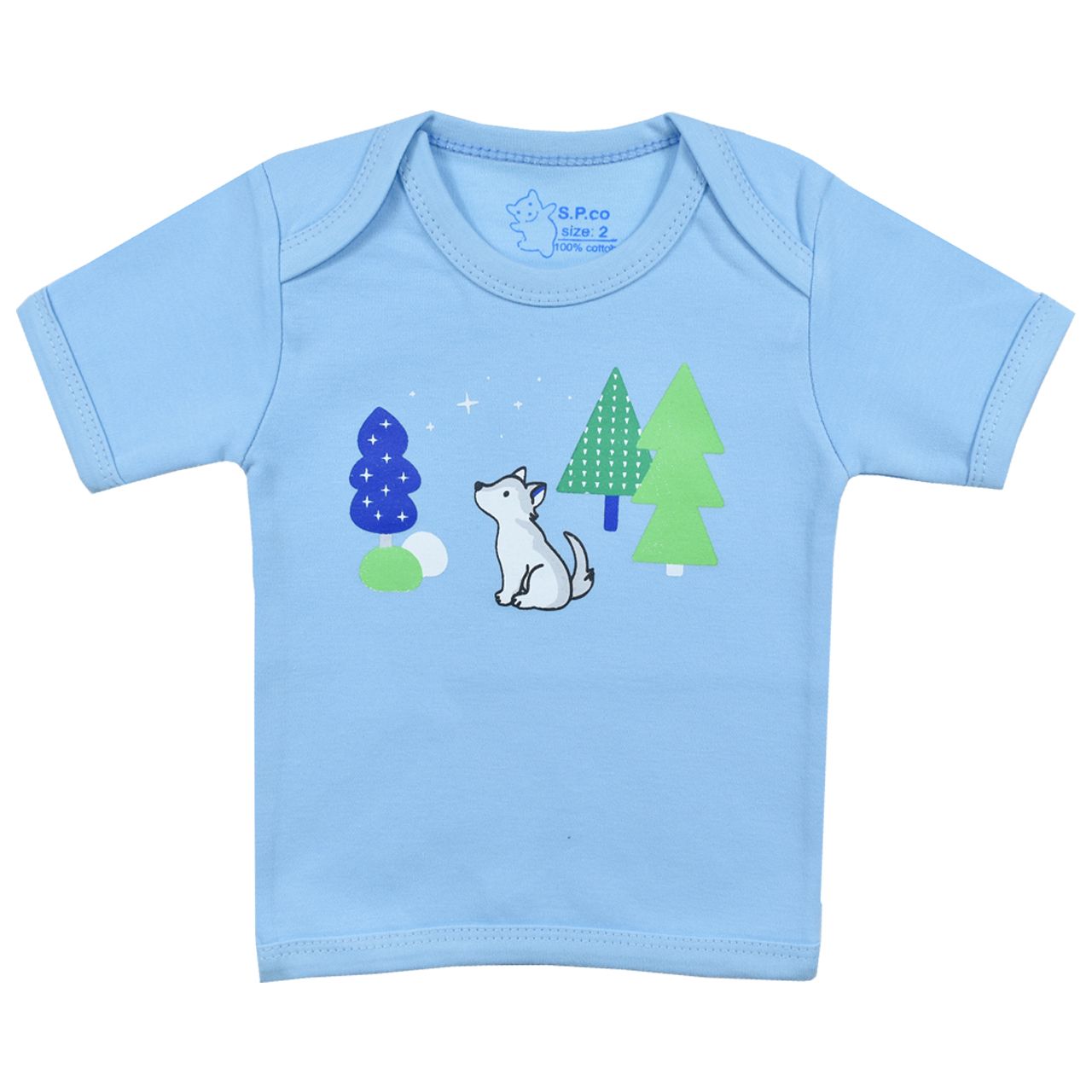 تی شرت آستین کوتاه نوزادی اسپیکو کد 300 -1 بسته دو عددی -  - 5