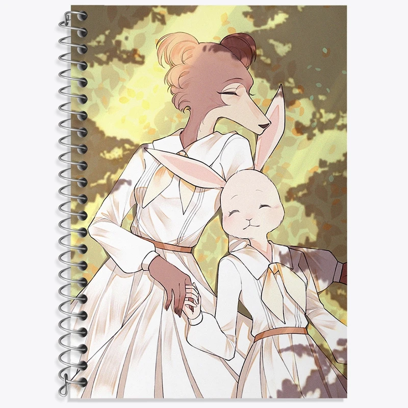 دفتر زبان 50 برگ خندالو مدل دو خط طرح هارو و جونو انیمه بیستارز کد 33463