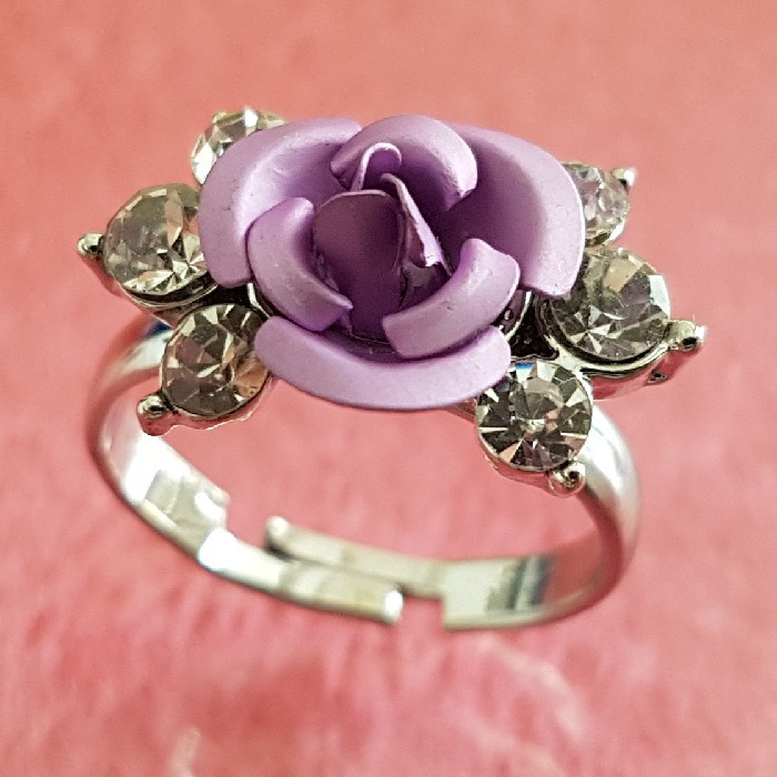 انگشتر دخترانه مدل گل رز کد P432 انگشتر دخترانه مدل گل رز کد P432