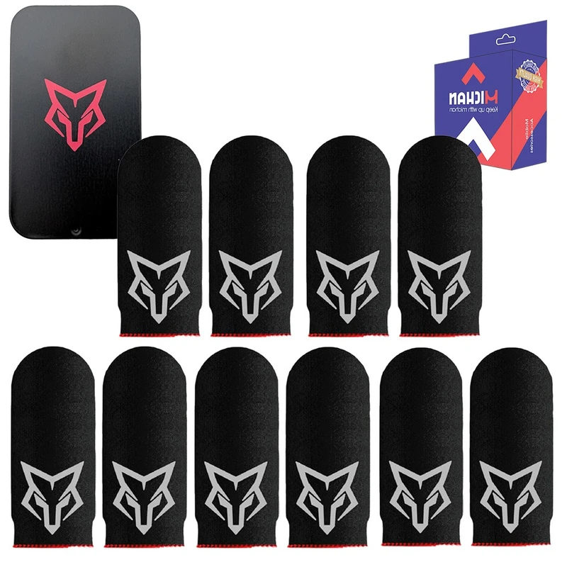 آستین کنترل کننده انگشت میچان مدل V2 به همراه جعبه فلزی مجموعه 10 عددی