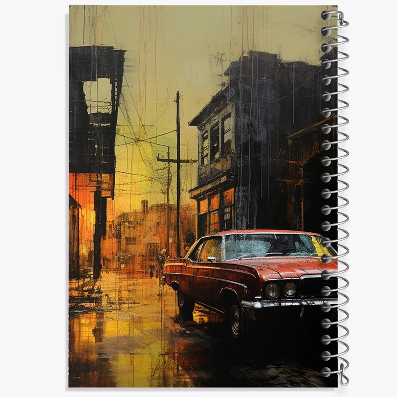 دفتر نت موسیقی 50 برگ خندالو مدل ماشین کلاسیک کد F419