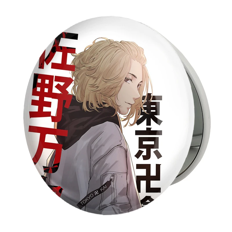 آینه جیبی خندالو طرح مایکی انیمه توکیو ریونجرز Tokyo Revengers مدل تاشو کد 10586 