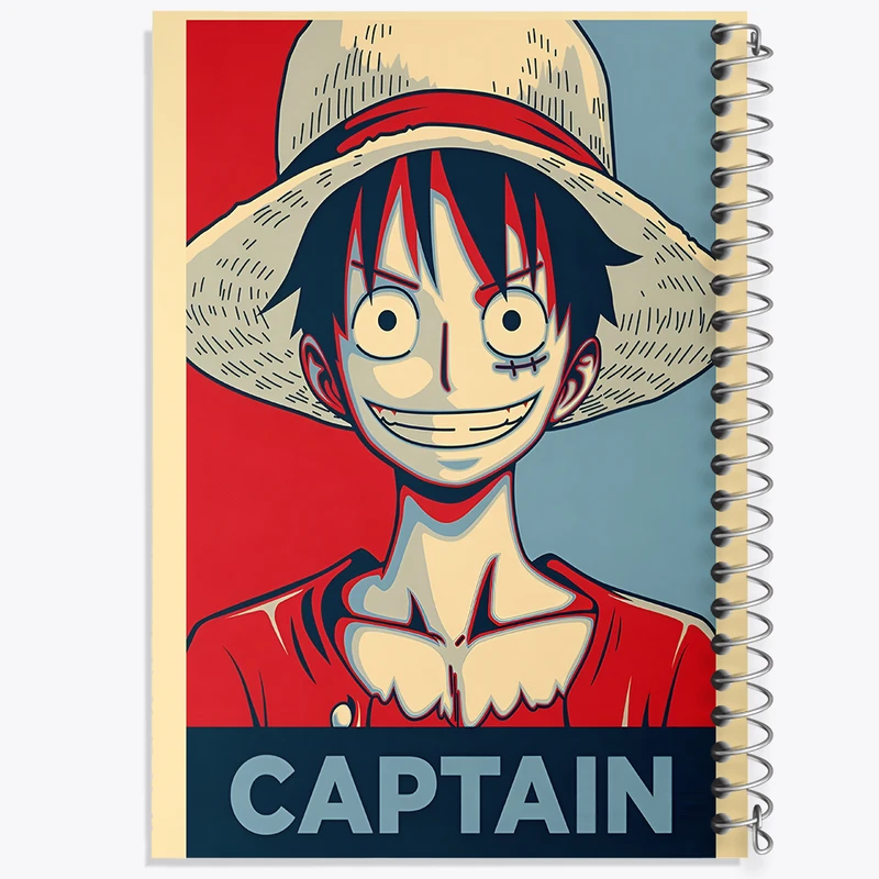 دفتر مشق 50 برگ خندالو طرح لوفی انیمه وان پیس (One Piece) کد F6458