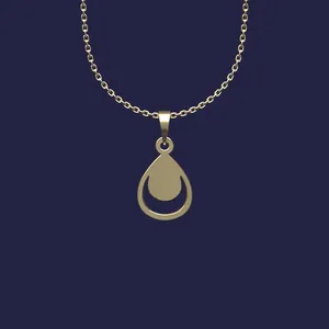 گردنبند طلا 18 عیار زنانه مدوپد مدل هندسی کد Z2-1-1167