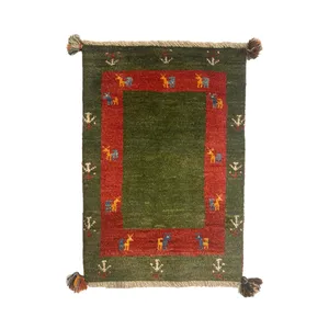 گبه دستباف 0.5 متری مدل بافت قشقای شیراز کد NKP-sgp47