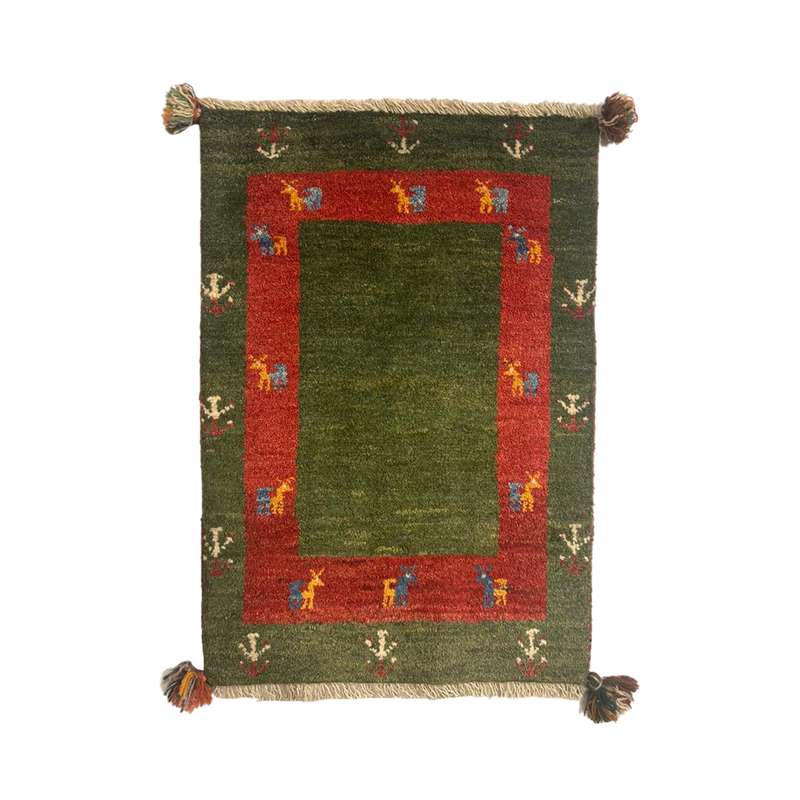گبه دستباف 0.5 متری مدل بافت قشقای شیراز کد NKP-sgp47