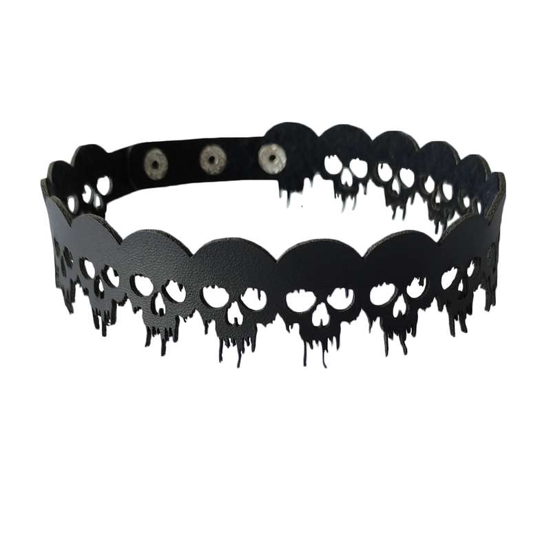 گردنبند چوکر زنانه مدل اسکلت کد  c022