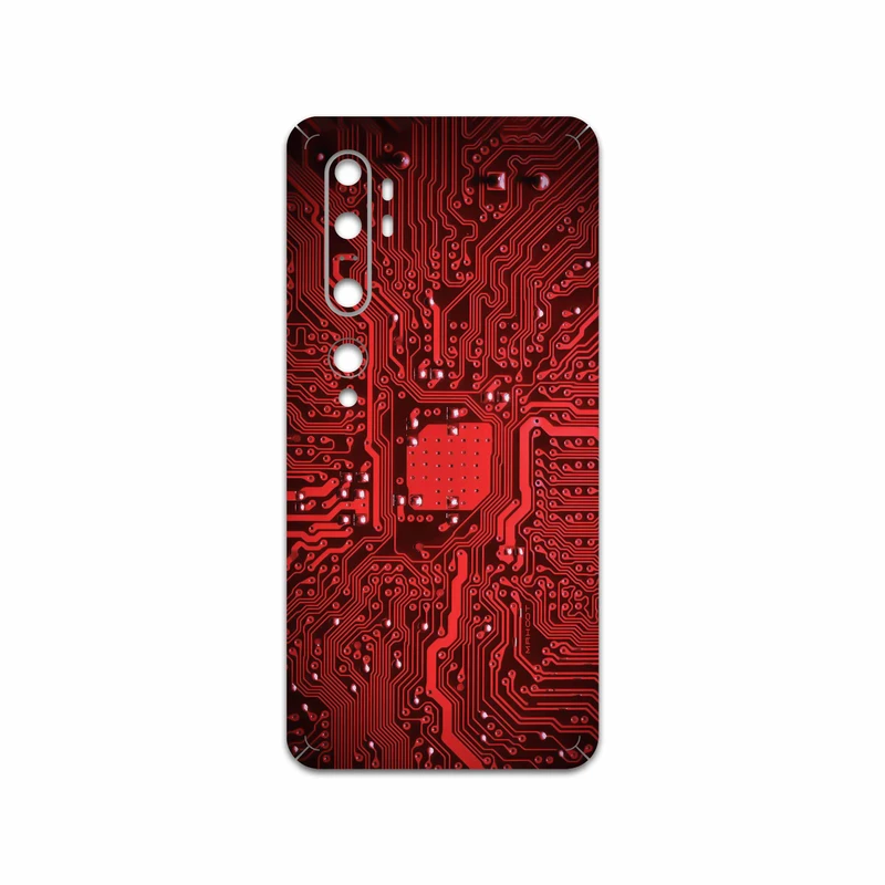 برچسب پوششی ماهوت مدل Red Printed Circuit Board مناسب برای گوشی موبایل شیائومی Mi Note 10 Pro