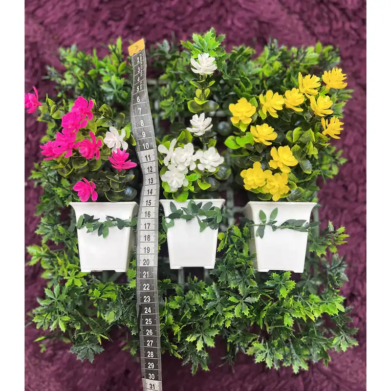 دیوارپوش مدل سه گلدان مجموعه 4 عددی