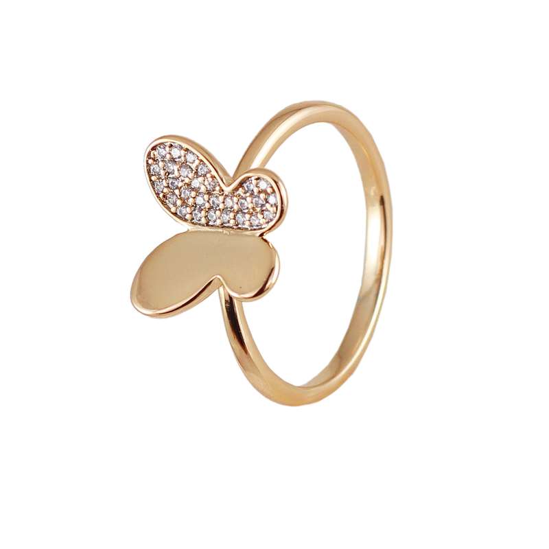 انگشتر زنانه ژوپینگ مدل پروانه کد L399 انگشتر زنانه ژوپینگ مدل پروانه کد L399