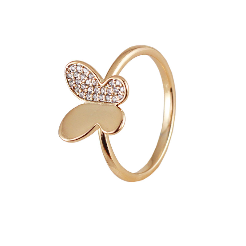 انگشتر زنانه ژوپینگ مدل پروانه کد L399 انگشتر زنانه ژوپینگ مدل پروانه کد L399