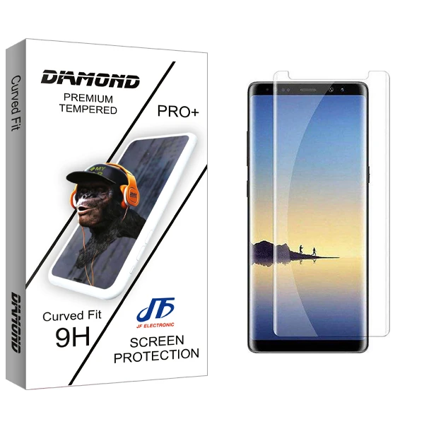 محافظ صفحه نمایش جی اف مدل Diamond UV مناسب برای گوشی موبایل سامسونگ Galaxy Note 8