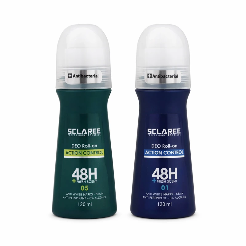 رول دئودورانت اسکلاره مدل 01 - 05 حجم 120 میلی‌لیتر بسته 2 عددی