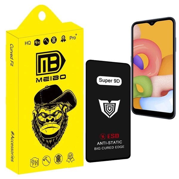 محافظ صفحه نمایش میبو مدل Super 9D Pro مناسب برای گوشی موبایل سامسونگ galaxy a01
