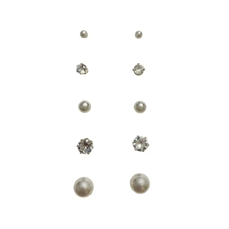 گوشواره زنانه مدل گلگوش مجموعه 5 عددی