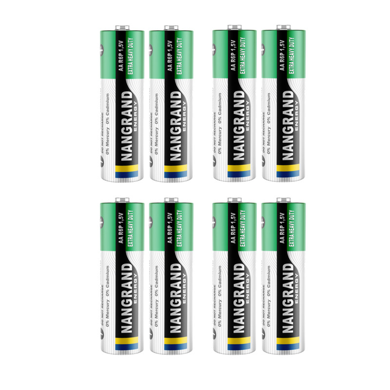 باتری نیم قلمی نانگرند مدل Extra Heavy Duty بسته 8 عددی 