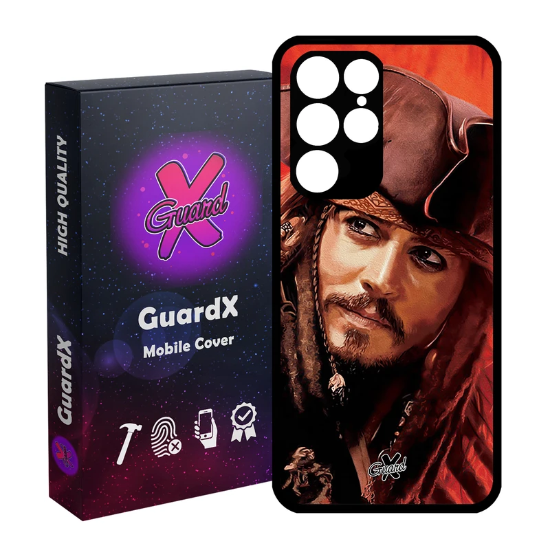 کاور گارد ایکس طرح Johnny Depp مدل Glass10205 مناسب برای گوشی موبایل سامسونگ Galaxy S22 Ultra