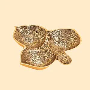 اردو خوری برنجی مدل سه قلو گل ریز