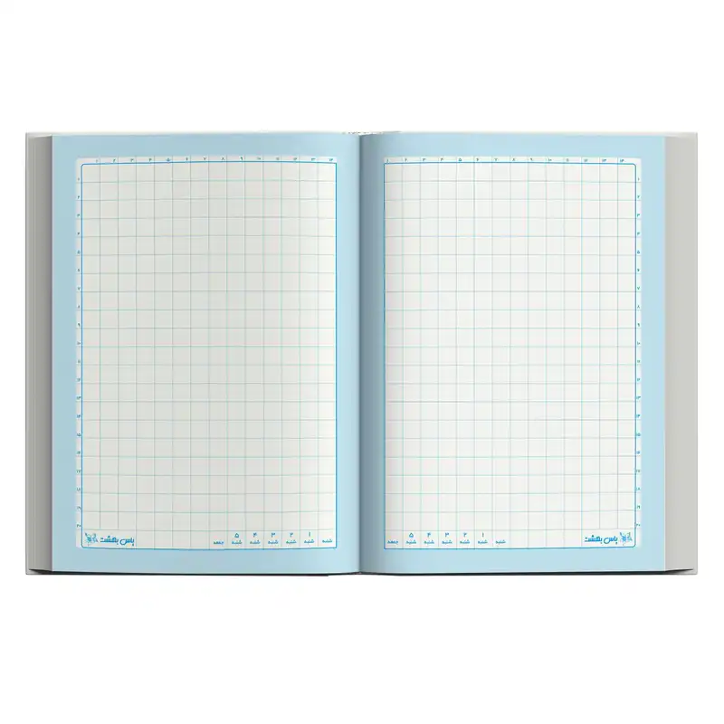 دفتر شطرنجی 50 برگ یاس بهشت طرح جوجه