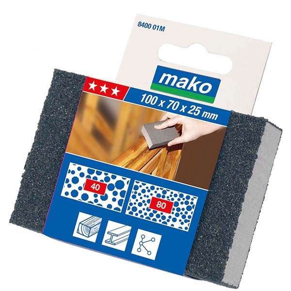 سنباده ماکو مدل اسفنجی بسته ۳ عددی