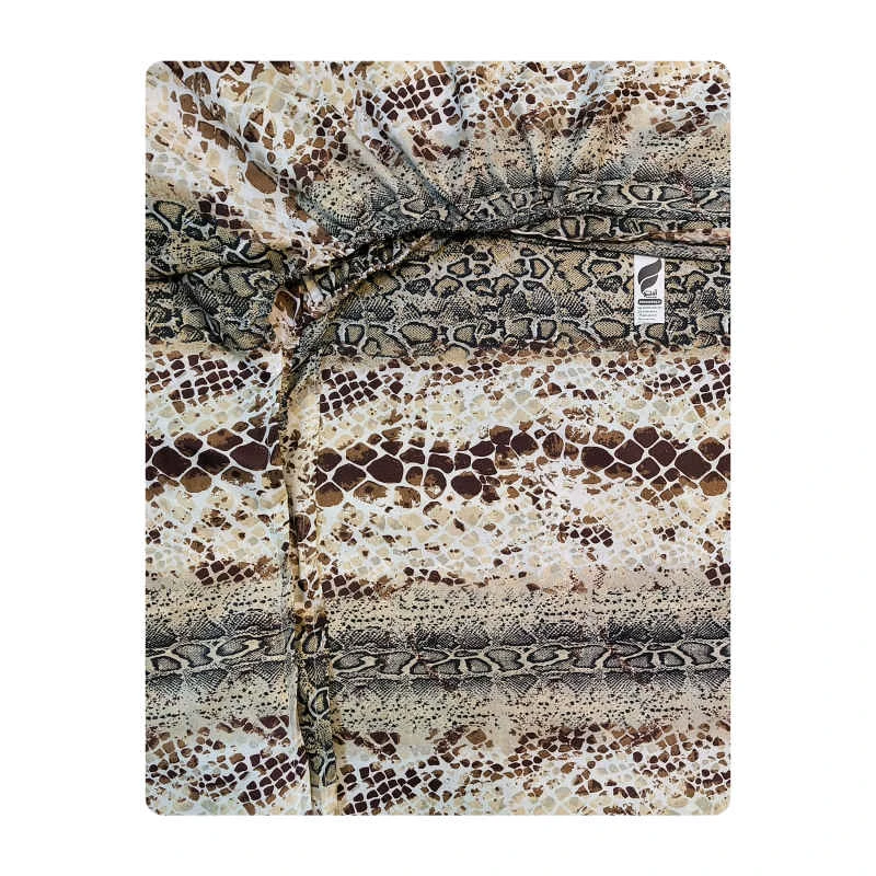 ملحفه آدنو مدل Snake کد CH123 یک نفره سایز 90x200 سانتی متر