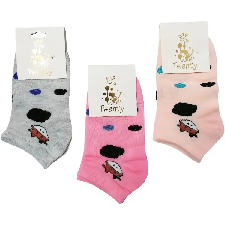 جوراب بچگانه مدل 120 مجموعه 3 عددی