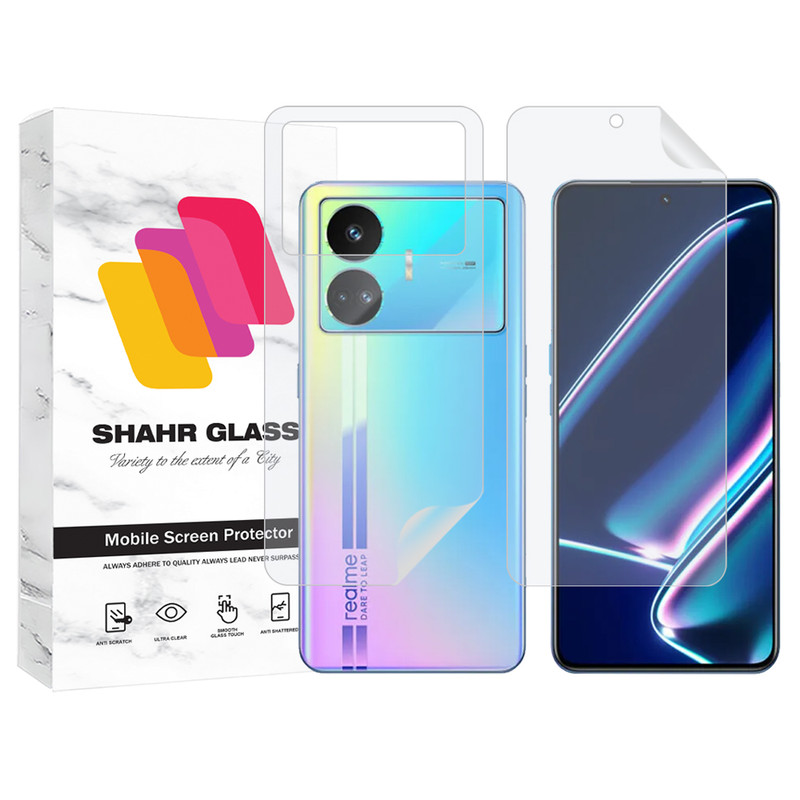 محافظ صفحه نمایش شهر گلس مدل MTNANFBSH مناسب برای گوشی موبایل ریلمی GT Neo5 SE به همراه محافظ پشت گوشی