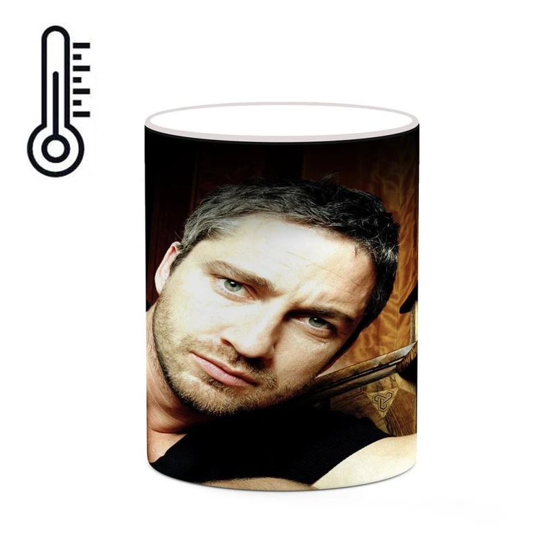 ماگ حرارتی کاکتی طرح جرارد باتلر Gerard Butler مدل mgh26035