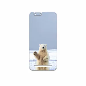 MAHOOT Polar-bear Cover Sticker for PinePhone Kde Community Edition