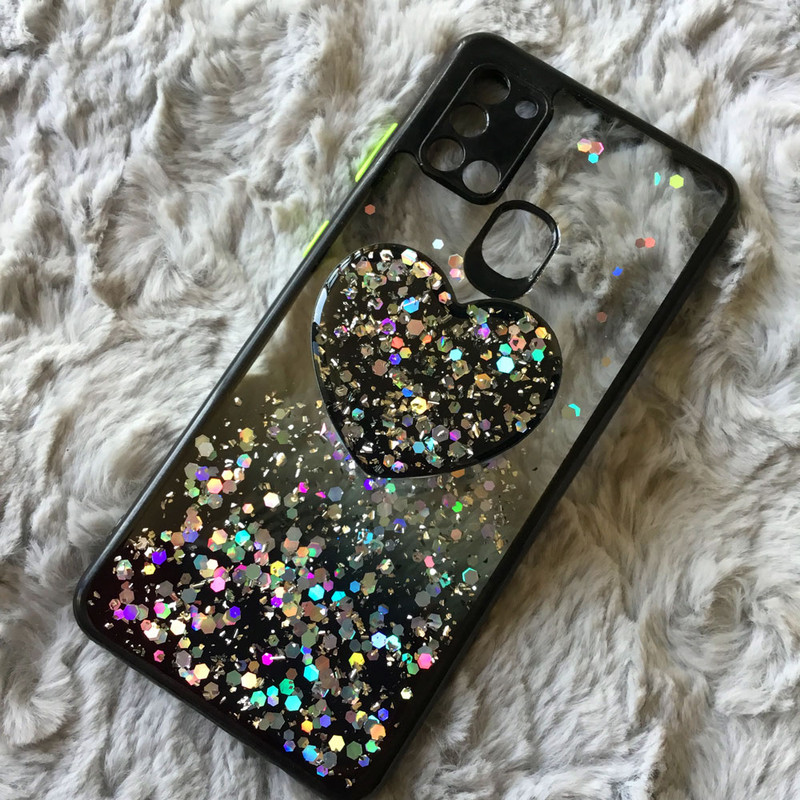 کاور مدل دایاموند کد S4251 مناسب برای گوشی موبایل سامسونگ Galaxy A21s به همراه پایه نگهدارنده 3