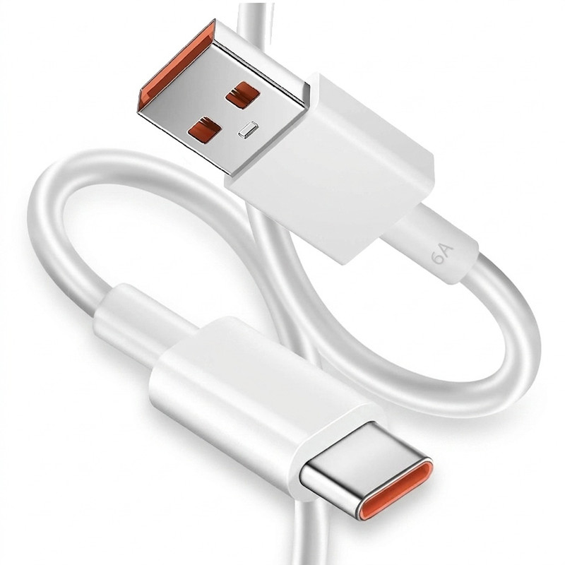 کابل تبدیل USB به USB-C مدل Turbo 6A به طول 1 متر