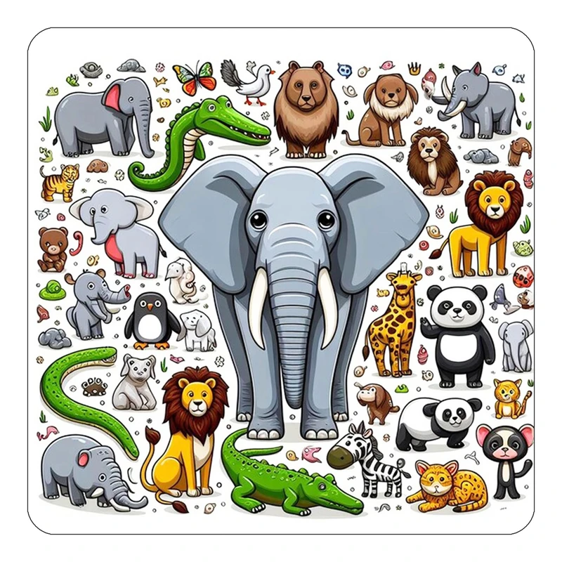 مگنت کاکتی طرح حیوانات کارتونی مدل mp27630