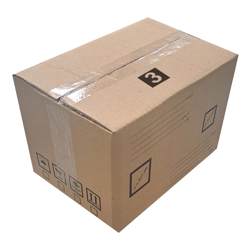 جعبه بسته بندی مدل کارتن پستی سایز 3 بسته 20 عددی