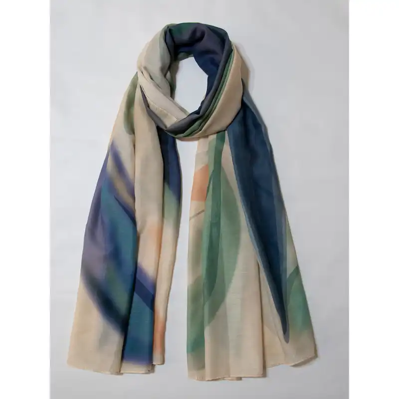شال زنانه مدل نخ تابستانه آبرنگی کد ana-1282