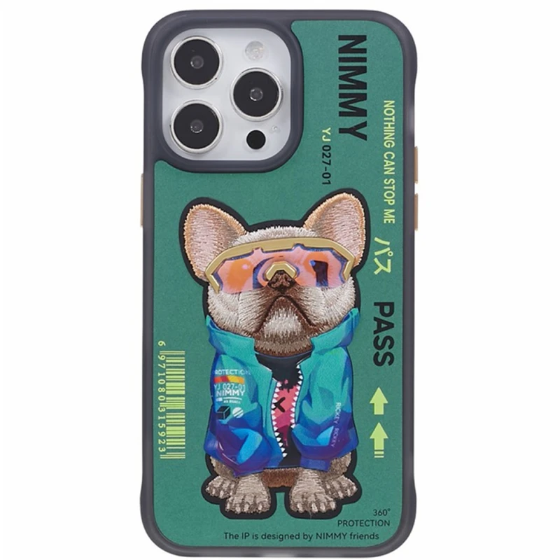 کاور نیمی مدل سگ مناسب برای گوشی موبایل اپل IPHONE 14 PROMAX