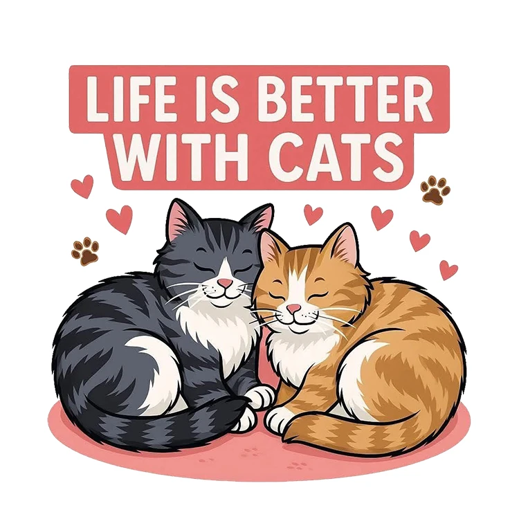 استیکر پارچه و لباس پاد آفرین مدل گربه کیوت فانتزی بامزه کد S2733