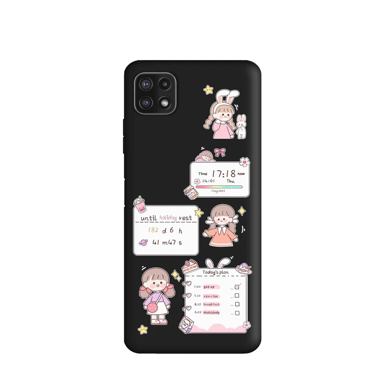 کاور قاب گارد طرح برنامه دخترونه کد a4683 مناسب برای گوشی موبایل سامسونگ Galaxy A22 5G