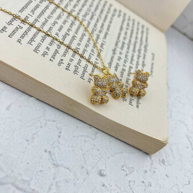 نیم ست زنانه مدل خرس کد M4176 نیم ست زنانه مدل خرس کد M4176