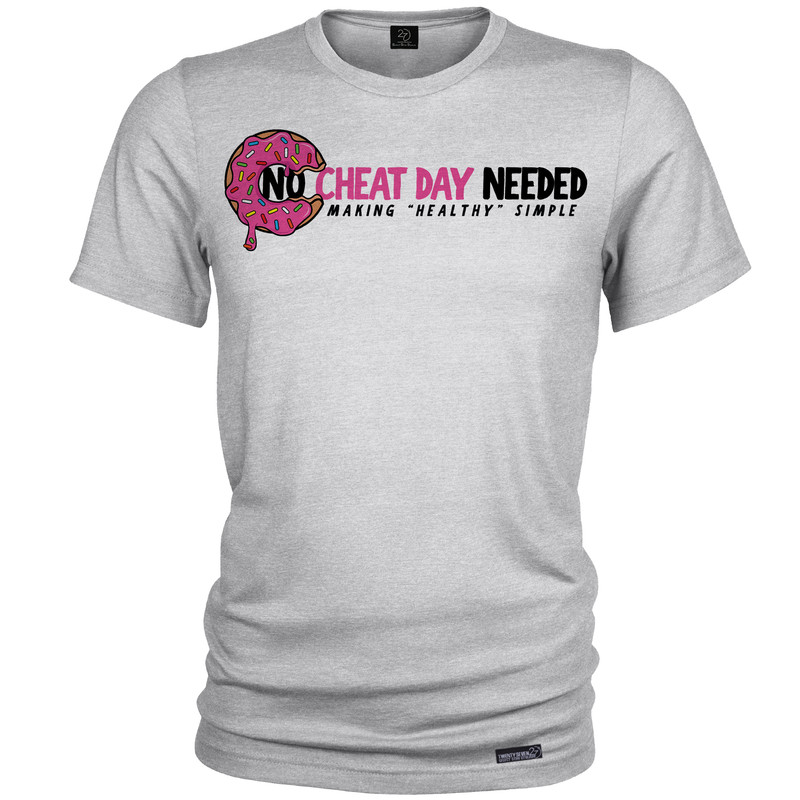 تی شرت آستین کوتاه مردانه 27 مدل No Cheat Day Needed کد MH1191