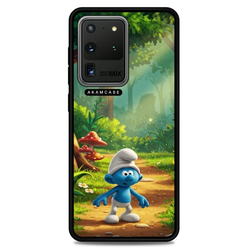 کاور آکام مدل AMC-WSGS20U-SMURFS-7 مناسب برای گوشی موبایل سامسونگ Galaxy S20 Ultra