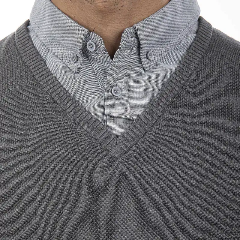 پلیور مردانه جوتی جینز کد 1221148 رنگ نوک مدادی